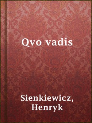 cover image of Qvo vadis
